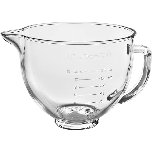 Bol Batidor de Pie KitchenAid 5 Cuartos de Galón Vidrio
