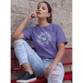 thumbnail image 2 of Greek Madala Evil Eye Shaped T-Shirt Women -Image by Shutterstock, Female Small, 2 of 4