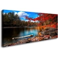 thumbnail image 1 of Lagos, montañas, hojas de arce rojo, parques nacionales: imágenes de paisajes naturales ideales para salas de estar, dormitorios y oficinas, decoración de paredes y ambientación del hogar., 1 of 5