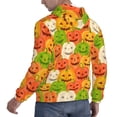 thumbnail image 6 of Uemuo Cartoon Pumpkins Pattern Men's Hoodie - Casual Pullover Hoodie with Kangaroo Pocket, Stylish Hooded Sweatshirt for Everyday Wear-XX-Large, 6 of 7