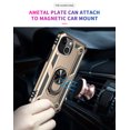 thumbnail image 4 of Allytech iPhone 13 Case, iPhone 13 Case with Kickstand, Military Grade Protection Shockproof 360 Degree Stand Ring Holder Magnetic Car Mount Case Cover for Apple iPhone 13, Gold, 4 of 6