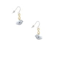 thumbnail image 2 of Delight Jewelry Silvertone Little Bird Initial - R - Gold Tone Infinity French Earrings, 2 of 4