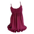 thumbnail image 3 of Women Lace Crochet Stitching Crew Neck Sleeveless Mini Dress, 3 of 3