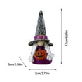 thumbnail image 4 of Floleo Halloween Decorative Hanging Ornaments Hanging Plush Gnomes Pumpkin Ghost Witch Decor Tree Ornaments For Halloween Home Party Decor, 4 of 7