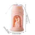 thumbnail image 4 of Valentine's Day Couple Pillar Candle 4.5x2.6" Romantic Hugging Lovers Sculpture Wax Figure, Scented Aromatherapy Gift with Ribbon for Wedding Anniversary Date Night Home Decor, 4 of 8