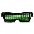 thumbnail image 2 of Customizable Bluetooth LED Glasses,Light Up Sunglasses EL Wire Neon Flashing Rave Costumes for Party Supplies Party Favors，7 Colors, 2 of 13