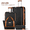 Black&Brown（Expandable）, variant on 6 Piece Luggage Sets, with Travel Duffle Bags, Lightweight ABS Hard Suitcase, Black Tan
