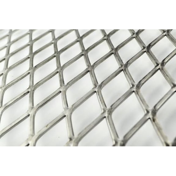 Alloy 304 Stainless Steel Expanded Sheet Flattened - (1/2" #13) - .080" x 24" x 48"