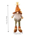 thumbnail image 3 of Gnome Doll,Autumn Scarecrow Style Plaid Outfit Leaf Decor for Farmhouse Livingroom Thanksgiving Table Fall Decoration, 3 of 6