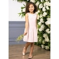 thumbnail image 2 of Hope & Henry Girls' Collared Drop Waist Dress | Light Pink, 2 of 3