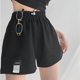 thumbnail image 3 of Pantalones cortos deportivos holgados para mujer, cintura suelta, pierna ancha, informales, adelgazantes, cintura alta, rectos, para el hogar, 3 of 5