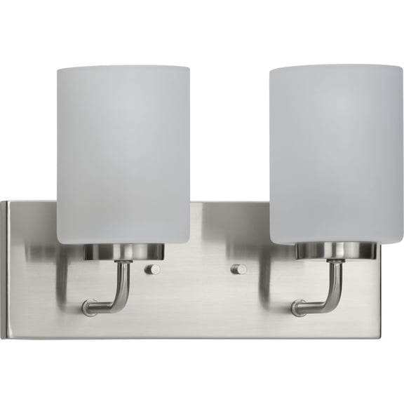 Merry Collection Two-Light Etched Glass Bath Vanity Wall Light
