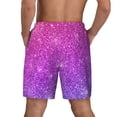 thumbnail image 4 of Haiem Pink Purple Glitter Men'S Quick-Dry Swim Trunks: Comfortable Beach Shorts With Mesh Lining And Pockets - Ideal For Swimming And Sunbathing 3x-Large, 4 of 9
