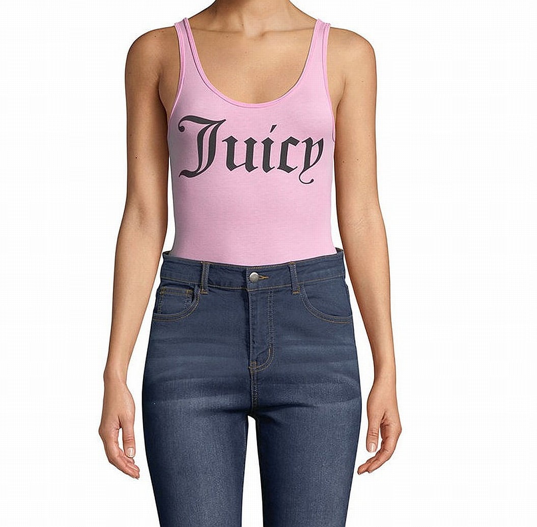 Juicy Couture Tops & Blouses Womens Top Medium Bodysuit Graphic Scoop Neck M