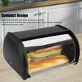 thumbnail image 4 of Large Bread Box For Kitchen Countertop, Iron Bread Bin, Bread Storage Container Bin, Farmhouse Bread Box For Kitchen Countertop, Bread Keeper For Bread, Bagel, Muffins, Rolls, 4 of 8