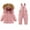 Pink, variant on ZACPNCV Unisex Toddler Snowsuit Boy Baby Winter Coat Girl Snow Pants and Jackets Bib Beige