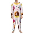 thumbnail image 4 of Kll Donut Sleepwear Mens Flannel Pajamas,Long Cotton Pj Set, 4 of 9
