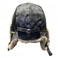 thumbnail image 3 of YUANxueke Trapper Hat for Men Winter Warm Suede Fuzzy Russian Ushanka Trooper Aviator Hats with Ear Flaps, 3 of 5