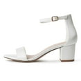 thumbnail image 2 of J. Adams Daisy Sandals, Ankle Strap Block Heel Block Heel Open Toe Shoes, Comfortable and Stylish Women Heel, 2 of 7