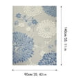 thumbnail image 2 of Riforla Floral Pattern Washable Indoor and Outdoor Rug, Light Gray, 3 Sizes, Easy to Clean, 4 Color Count, 2 of 4