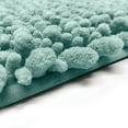 thumbnail image 6 of Microdry High Low Chenille Memory Foam Bath Mat, 21" x 34", Aqua, 6 of 7