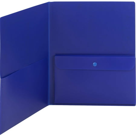 Presentation Pack - Smead, SMD87701, Poly 2-pocket Presentation Folder, 5 / Pack, Blue