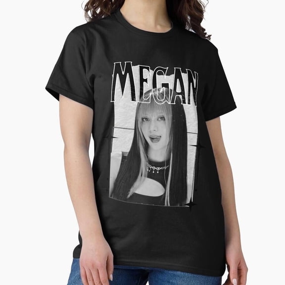 Kateye Megan Funny Kpop Y2K Group Scrapbook Collage Graphic Aesthetic Unisex T-Shirt U425, Sizes up to 5XL