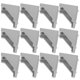 thumbnail image 1 of OUNONA 2Jgo Soportes Esquineros De Aluminio Plata Multiusos Para Perfil Y Industrial, 1 of 6