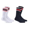 thumbnail image 6 of Fruit of the Loom Mens Americana Crew Socks, 2-Pack, Sock Sizes 6-12, 6 of 8