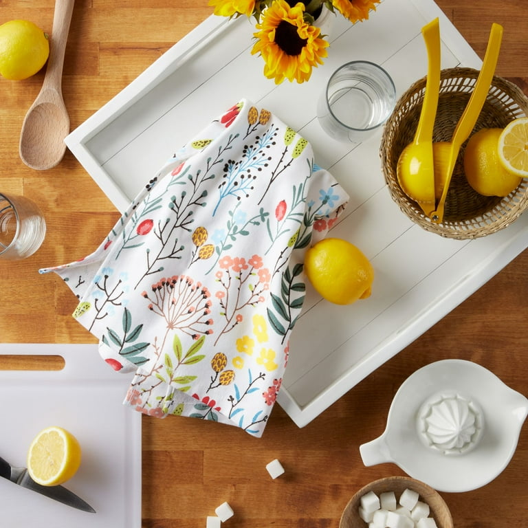 Now Designs Jacquard Tea Towel, Lemons