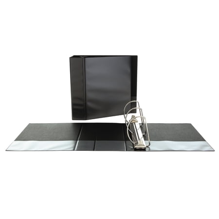 Slant-Ring View Binder 3 Rings 5 Capacity 11 X 8.5 Black | Bundle of 5 Each