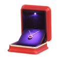 thumbnail image 4 of Minkissy Red Rectangular Jewelry Box 1Pack for Girls Presentation Storage, 4 of 8