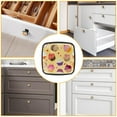 thumbnail image 6 of 4 Pcs Cabinet Handle Drawer Pulls Cake Cherry Knobs with Screws Square Furniture Office Cabinet Knob Decoration, 6 of 7