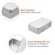 thumbnail image 4 of Contenedores de caja de metal Uxcell, 2Pcs 7.1x4.3x2.2 Negro Plata Rectangular Vacío Tinas con Tapa para Almacenamiento en Casa, 4 of 6