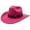 Hot Pink, variant on Unisex Leopard Print Fedora Jazz Hat with Curved Brim for Western Cowboy Style Headwear Versatile Seasonal Accessory for Home and Casual Occasions