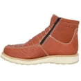 thumbnail image 2 of The Western Shops Men's Leather Double Zipper Moc Toe Slip-Resistant Soft Toe Work Boot, 2 of 5