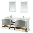 thumbnail image 3 of Wyndham Collection WCS202080DKGCMUNOM24 Deborah 80" Free Standing Double Vanity Set - Dark, 3 of 7