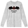thumbnail image 2 of Batman & Robin 1997 Logo Men's Athletic Heather Long Sleeve Shirt-3XL, 2 of 3