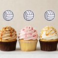 thumbnail image 2 of Cupcake Toppers Aysatogc, voleibol, paquete de 40, fiesta de cumpleaños, 2 of 7
