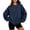 Dark Blue, variant on Oversized Sweatshirt for Women Baggy Cute Y2k Sweatshirt Classic Leopard Graphic Pullover Long Sleeve Loose Fit Graphic Tops Cheetah Print Sweatshirt Brown 2xL