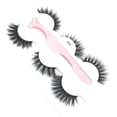 thumbnail image 1 of Xihbxyly Almacén de liquidación 3 pares de pestañas postizatus largas y gruesas de maquillaje natural moda, 1 of 2