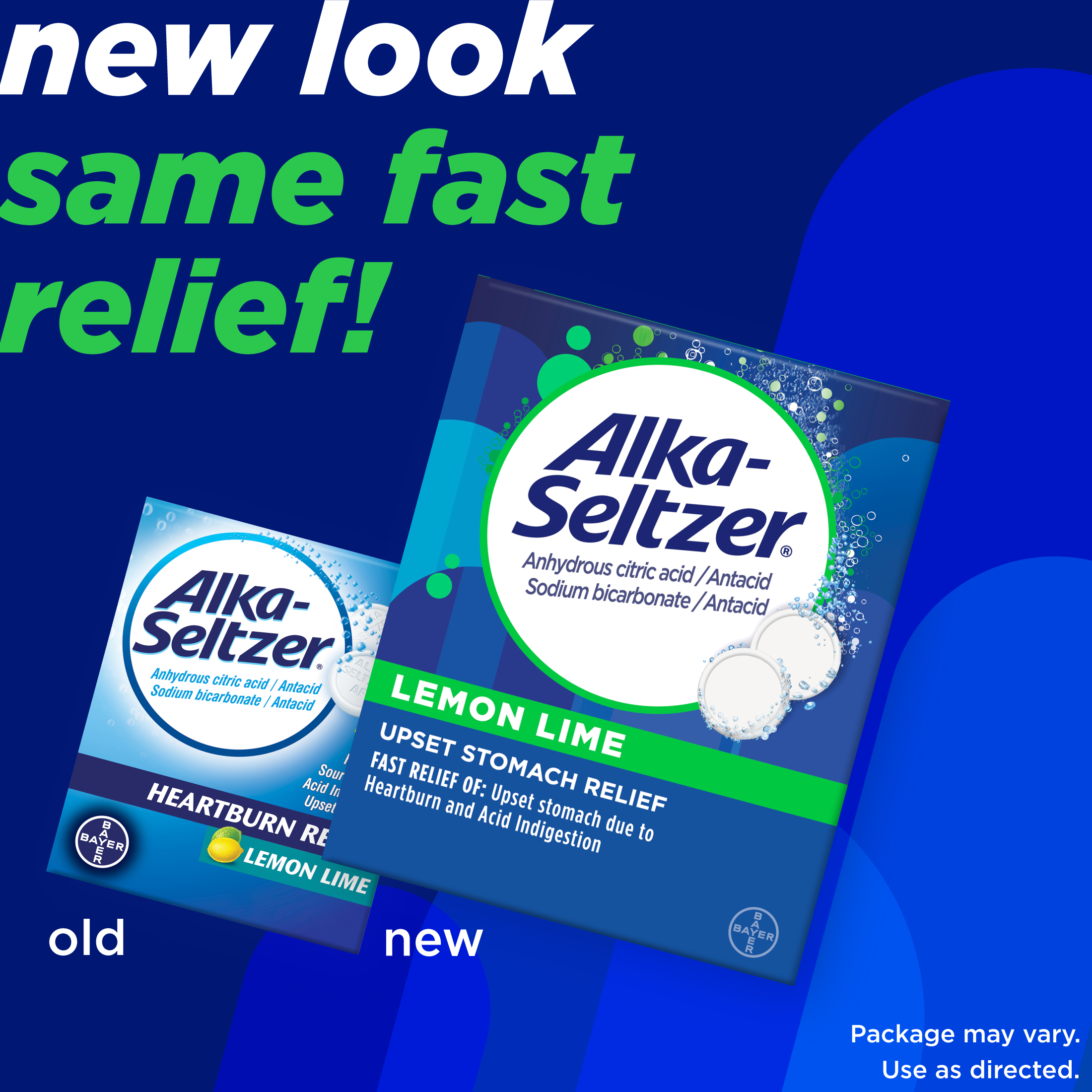 Alka-Seltzer Effervescent Heartburn Relief Tablets, Lemon Lime, 36 Count - image 2 of 7