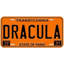 Dracula Transylvania Novelty Car Auto License Plate