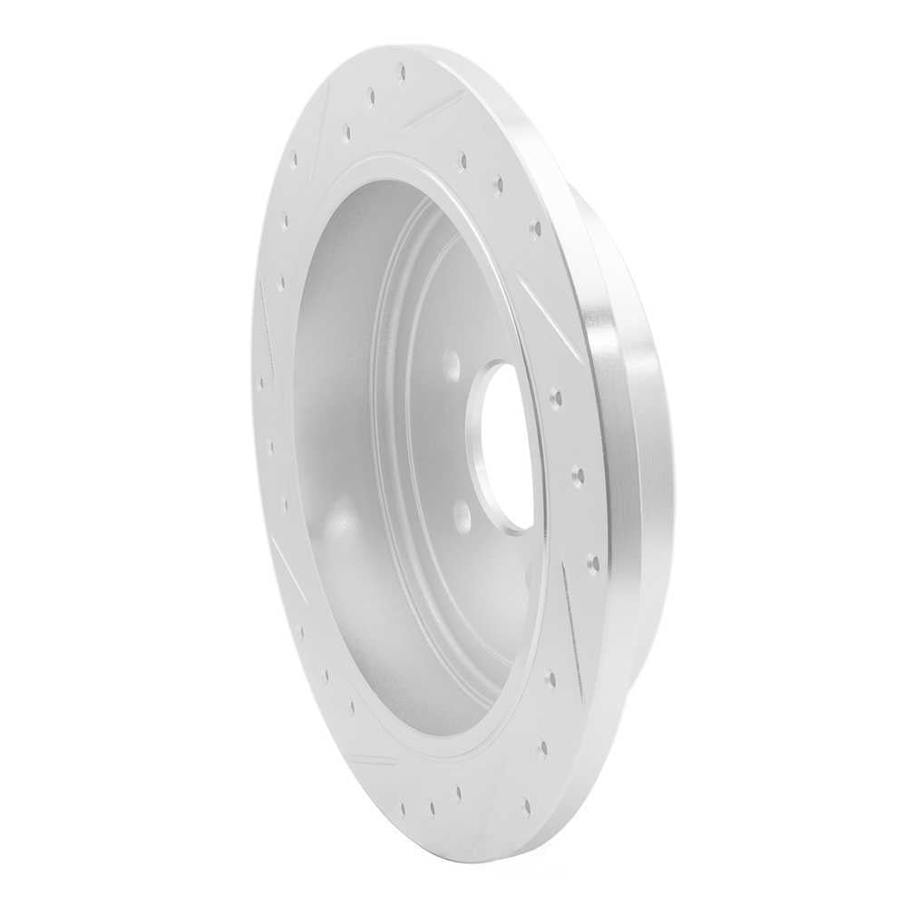 Dynamic Friction Company 631-55004R DFC Brake Rotor - Drilled And Slotted - Silver