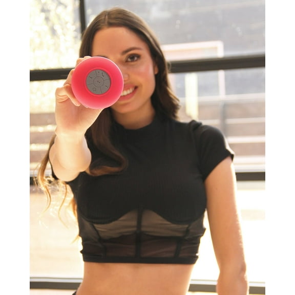Bluetooth Shower Speaker - Red/Pink