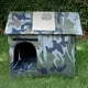 thumbnail image 4 of Casa De Gato De Al Aire Libre Cálido, Refugio De Gato De Tela Oxford Plegable Con Clavos De Clavos Molidos Y Colchonet Mat A Dormir Para Dormir Para Gatos Callejeros Perros, 4 of 7