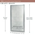 thumbnail image 3 of Craft + Main Tdsw3565-Ob Tides 65" High X 35" Wide Hinged Framed Shower Door - Silver, 3 of 7