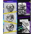 thumbnail image 4 of MILACHIC Customized Basketball, Glow in The Dark Personalized Basketball Size 7 (29.5") / Size 6 (28.5") / Size 5 (27.5"), 4 of 14