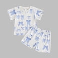thumbnail image 5 of Owordtank Toddler Baby Girl Clothes 12 18 24 Month 2T 3T Summer Outfit Strawberry Cowgirl Boots Graphic T-shirts Shorts Set, 5 of 6