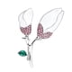 thumbnail image 2 of Broches elegantes Magnolia con diamantes de imitación enamelas de esmalte Broche de alta gama de joyería de gama de gama Accesorios para mujer para el día de San Valentín Yuarrent AP004722-00, 2 of 7